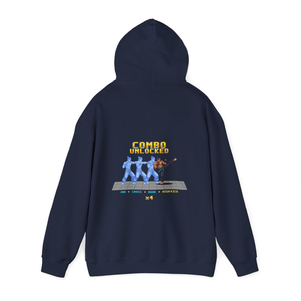 Kickboxing Hoodie - Combo Unlocked - Retro Pixel Art Hoodie