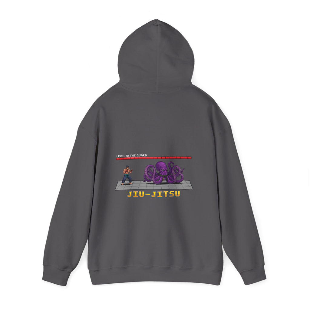 BJJ Hoodie - Octopus Guard Final Boss - Retro Pixel Art Hoodie