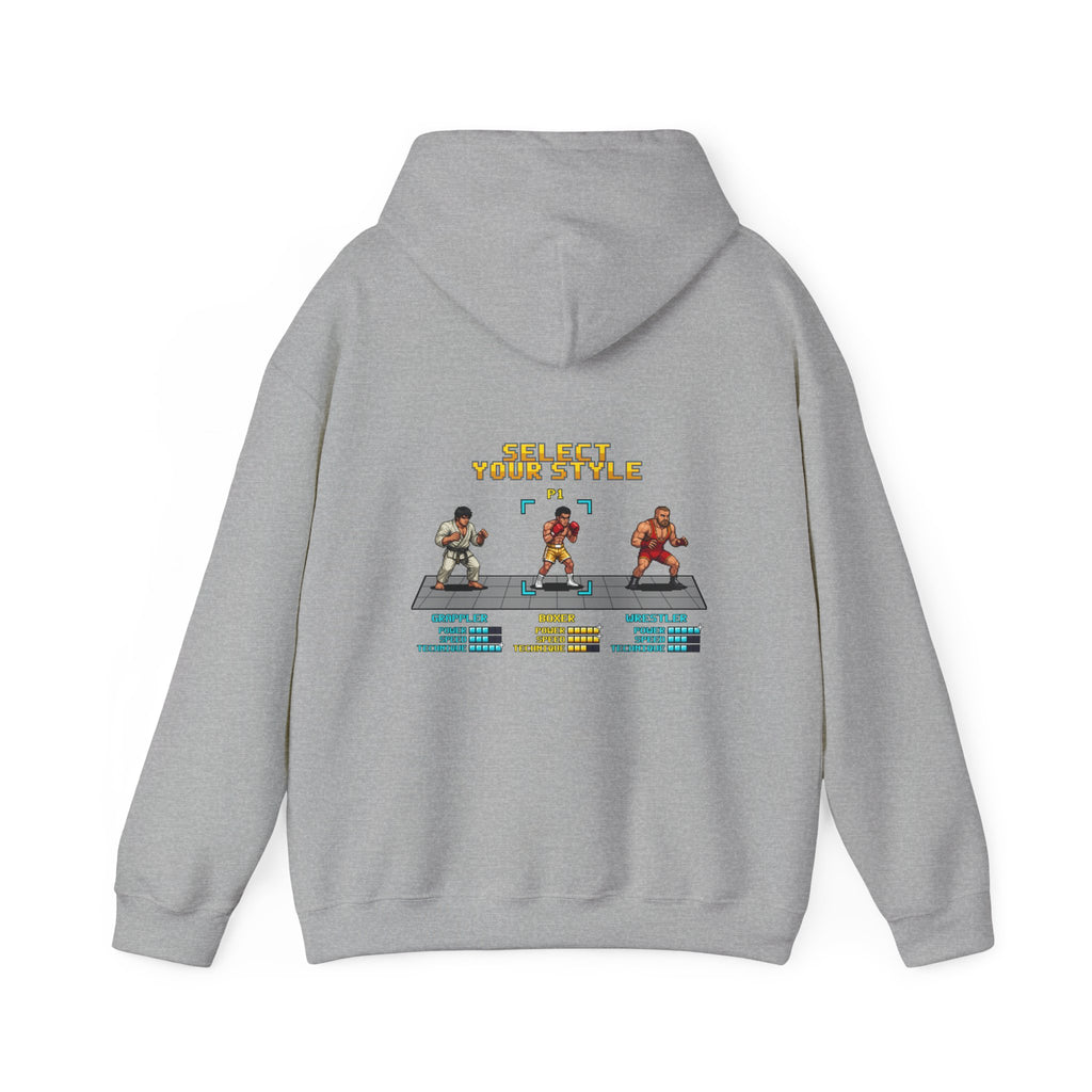 Boxing Hoodie - Select Your Style: Boxer - Retro Pixel Art Hoodie