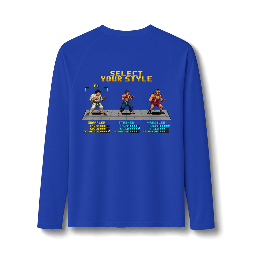 BJJ Rash Guard - Select Your Style: Grappler - Pixel Art Rashguard