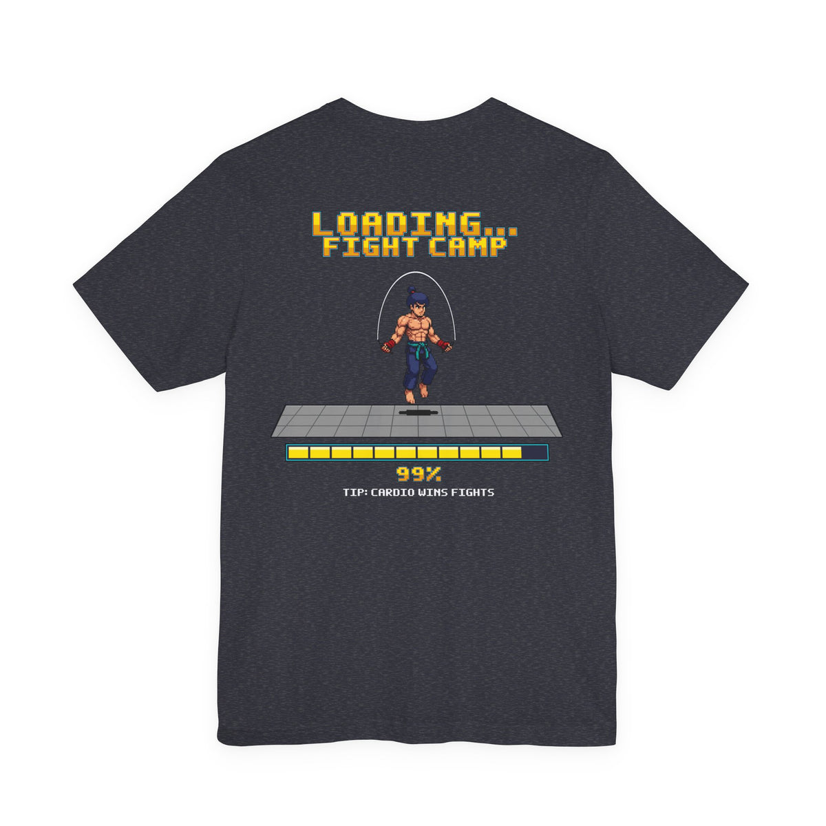 Boxing Shirt - Loading Fight Camp - Retro Pixel Art Tee