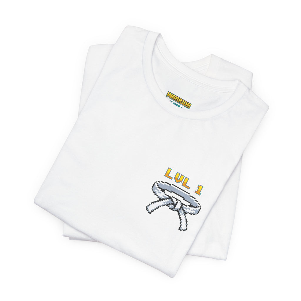 BJJ Shirt - Level Up Belt Ranks - Retro Pixel Art Tee