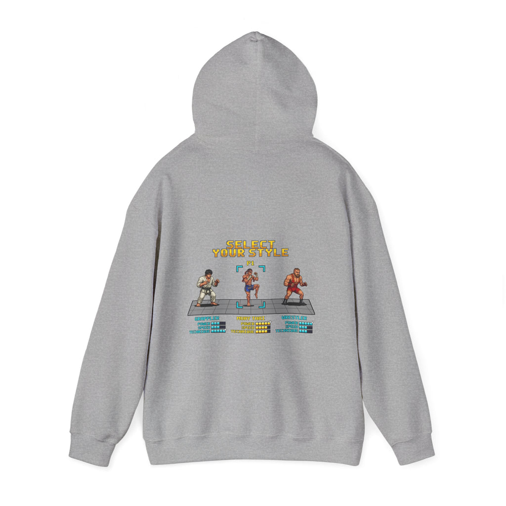 Muay Thai Hoodie - Select Your Style: Nak Muay - Retro Pixel Art Hoodie