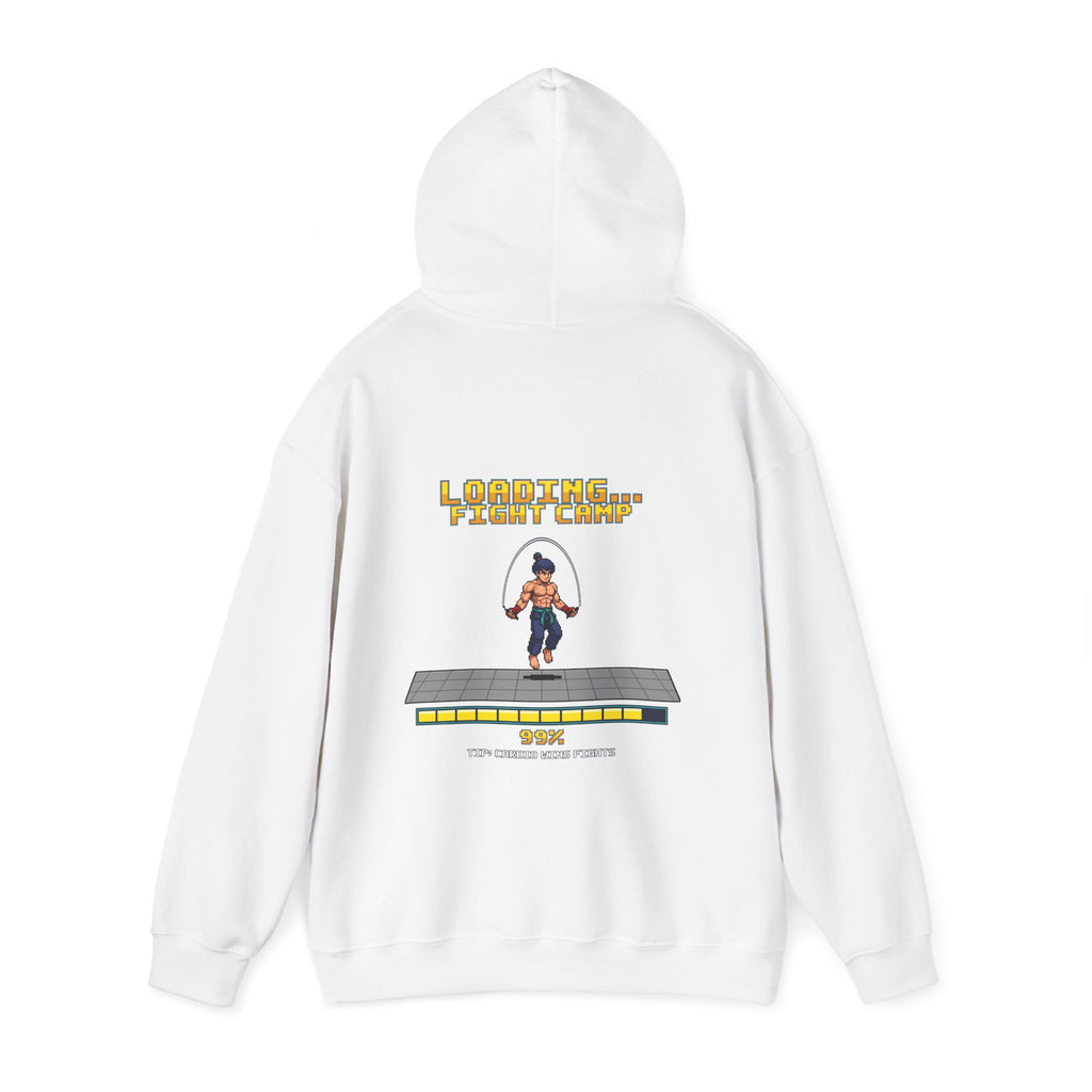 Boxing Hoodie - Loading Fight Camp - Retro Pixel Art Hoodie