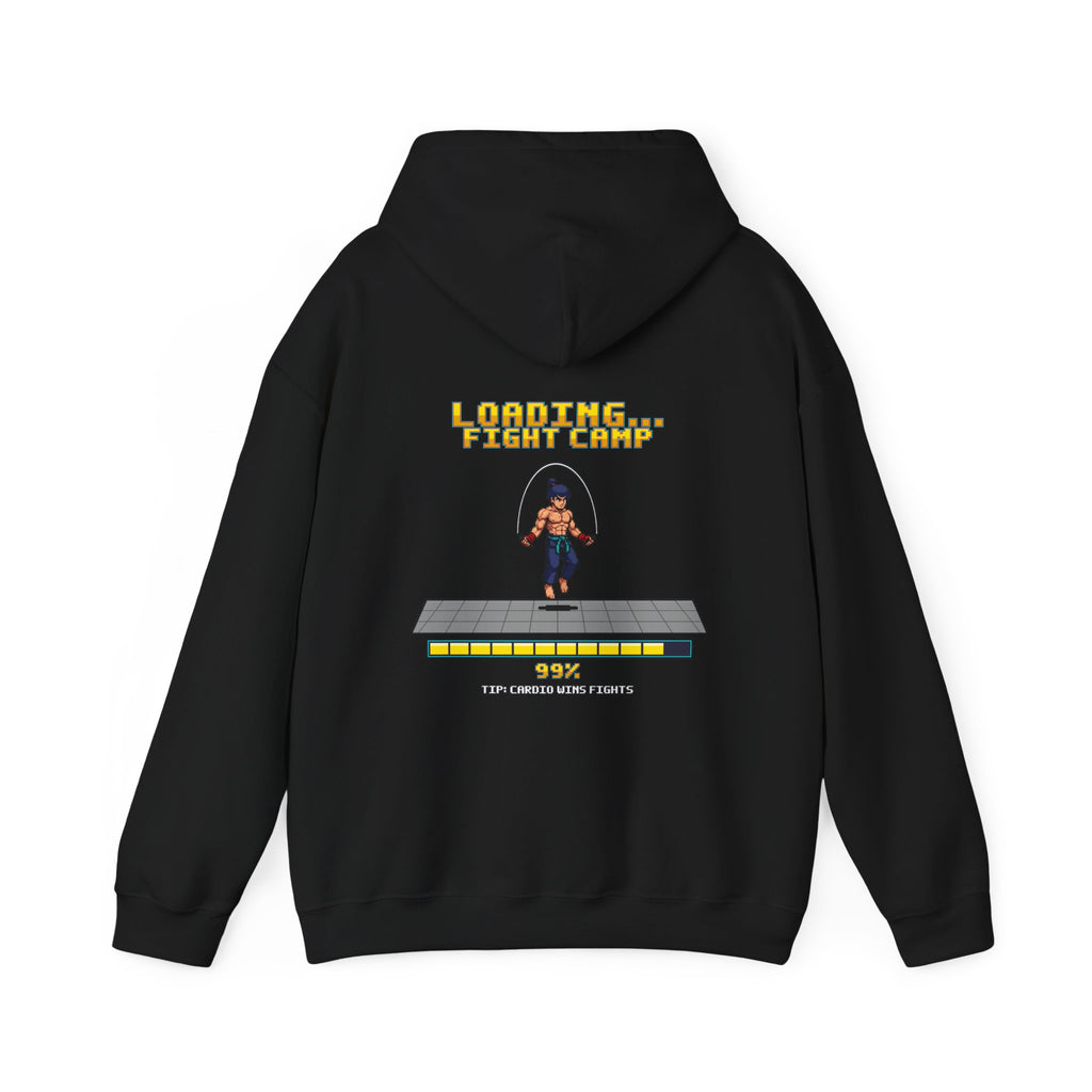 Boxing Hoodie - Loading Fight Camp - Retro Pixel Art Hoodie