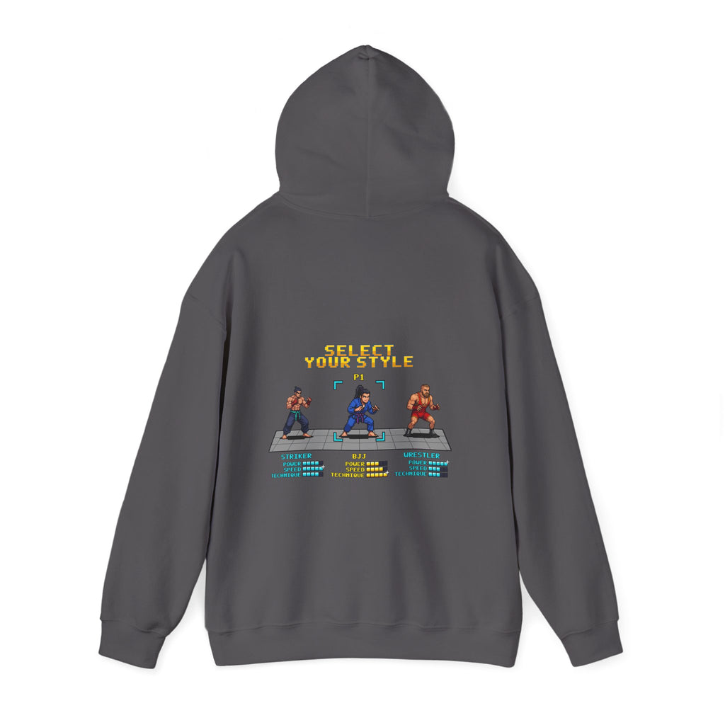 Womens BJJ Hoodie - Select Your Style - Retro Pixel Art Hoodie