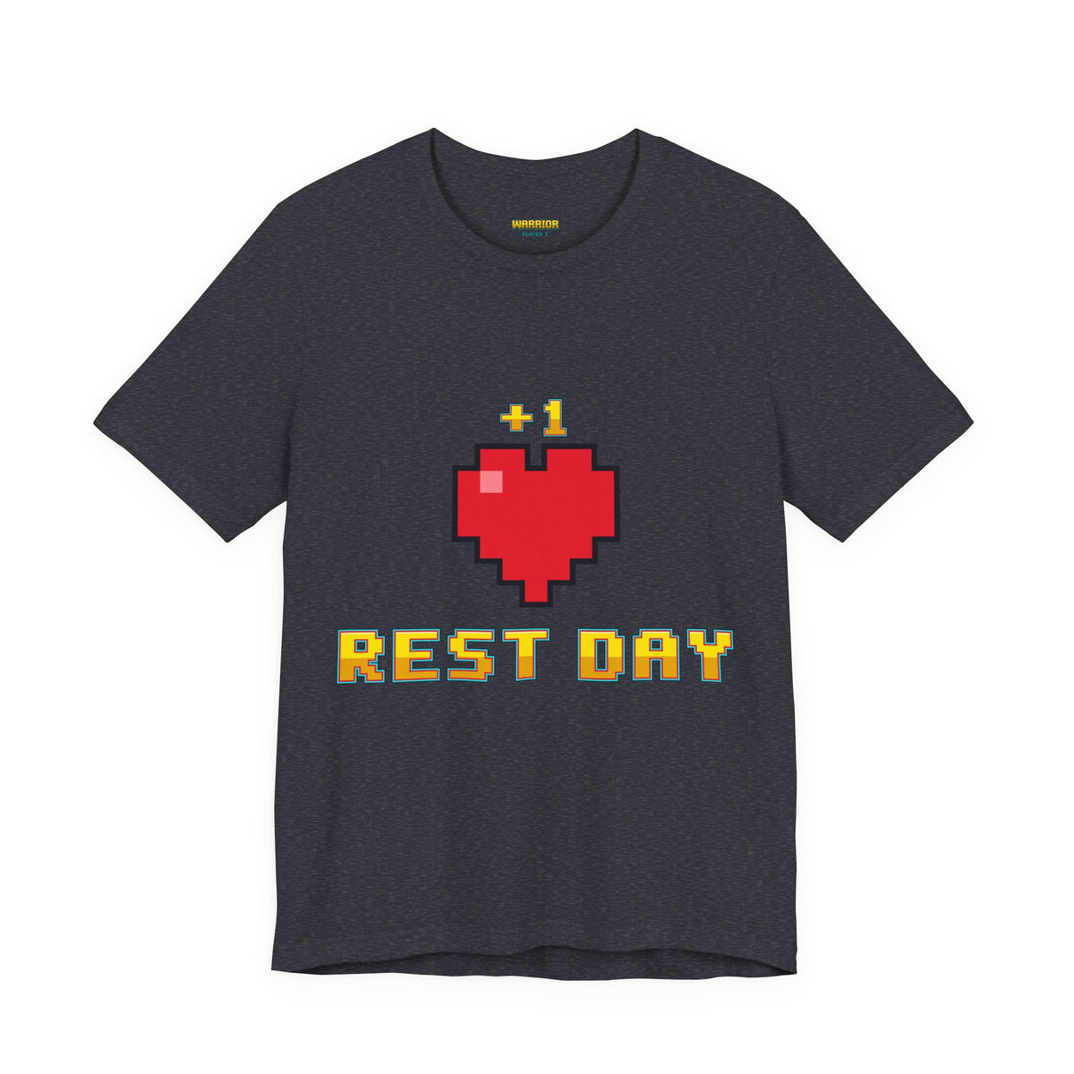 Gym Shirt - Rest Day +1 Life - Retro Pixel Art Tee