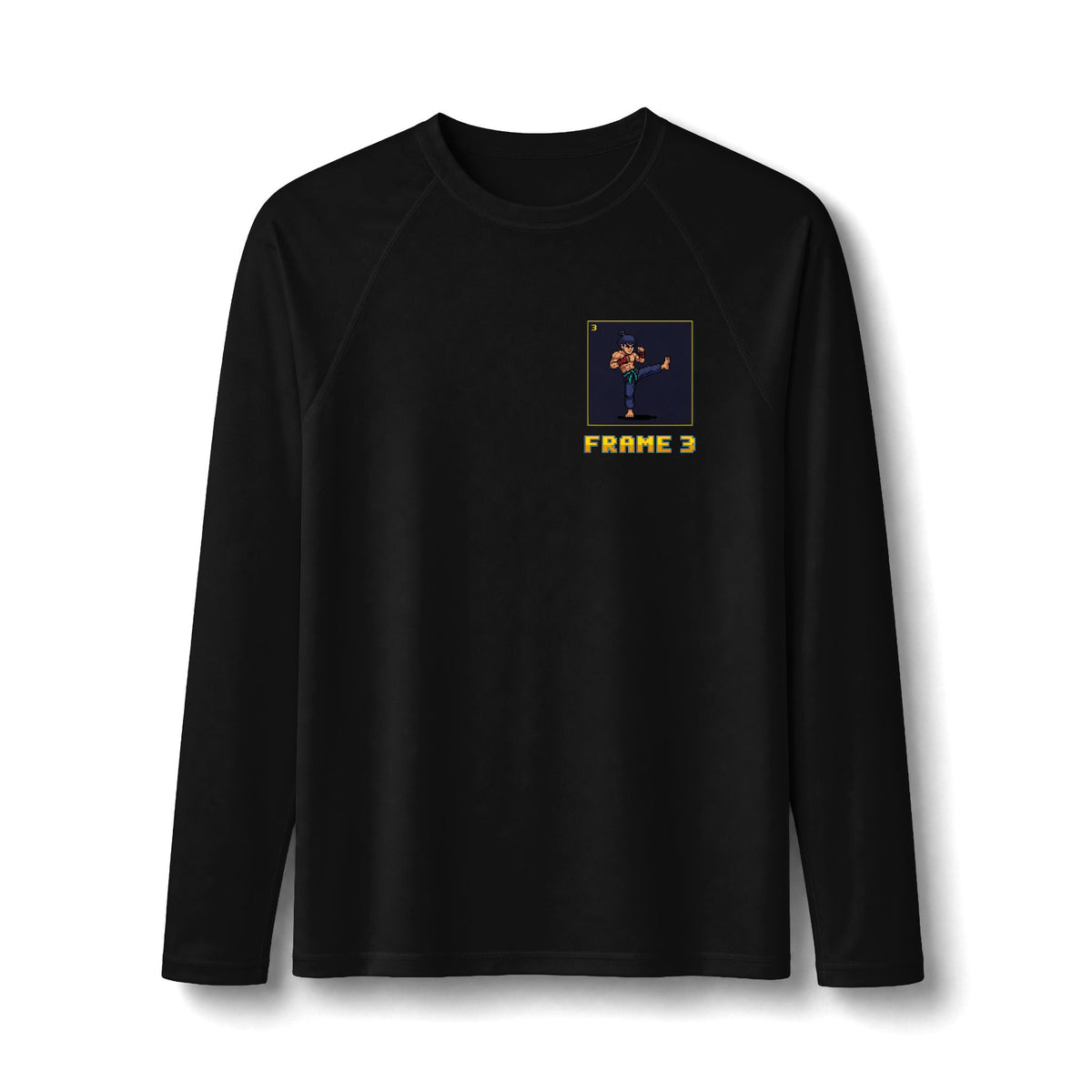 Muay Thai Rash Guard - Move List: Teep - Pixel Art Rashguard