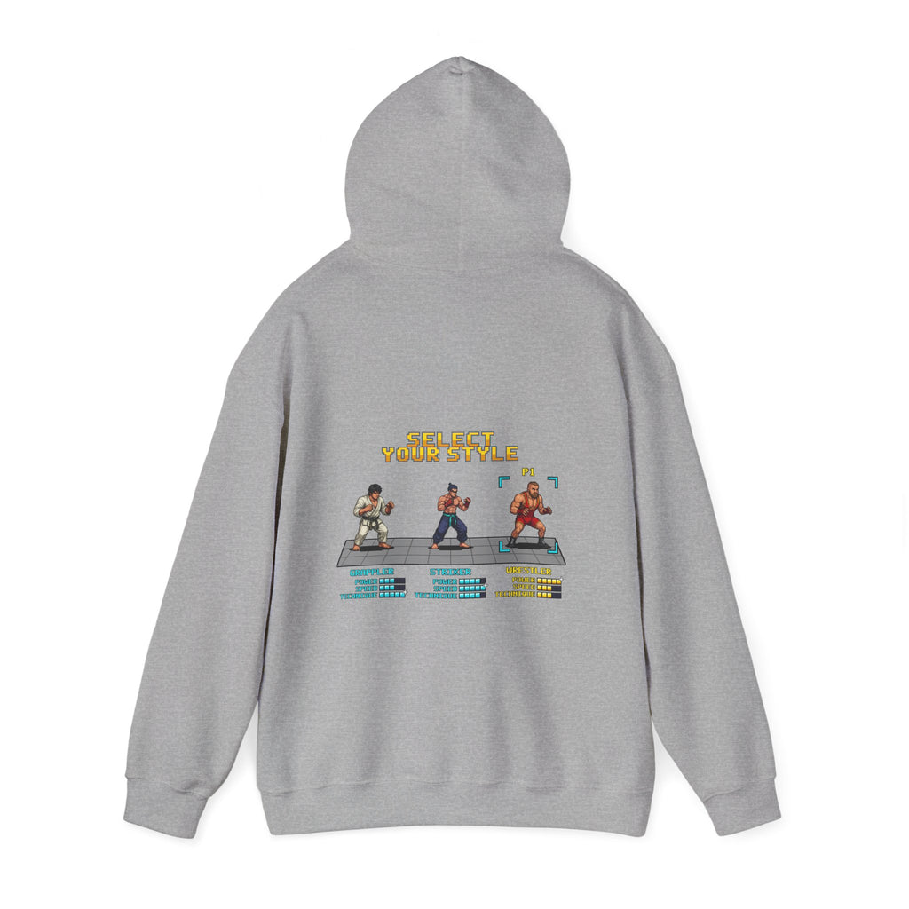 Wrestling Hoodie - Select Your Style: Wrestler - Retro Pixel Art Hoodie