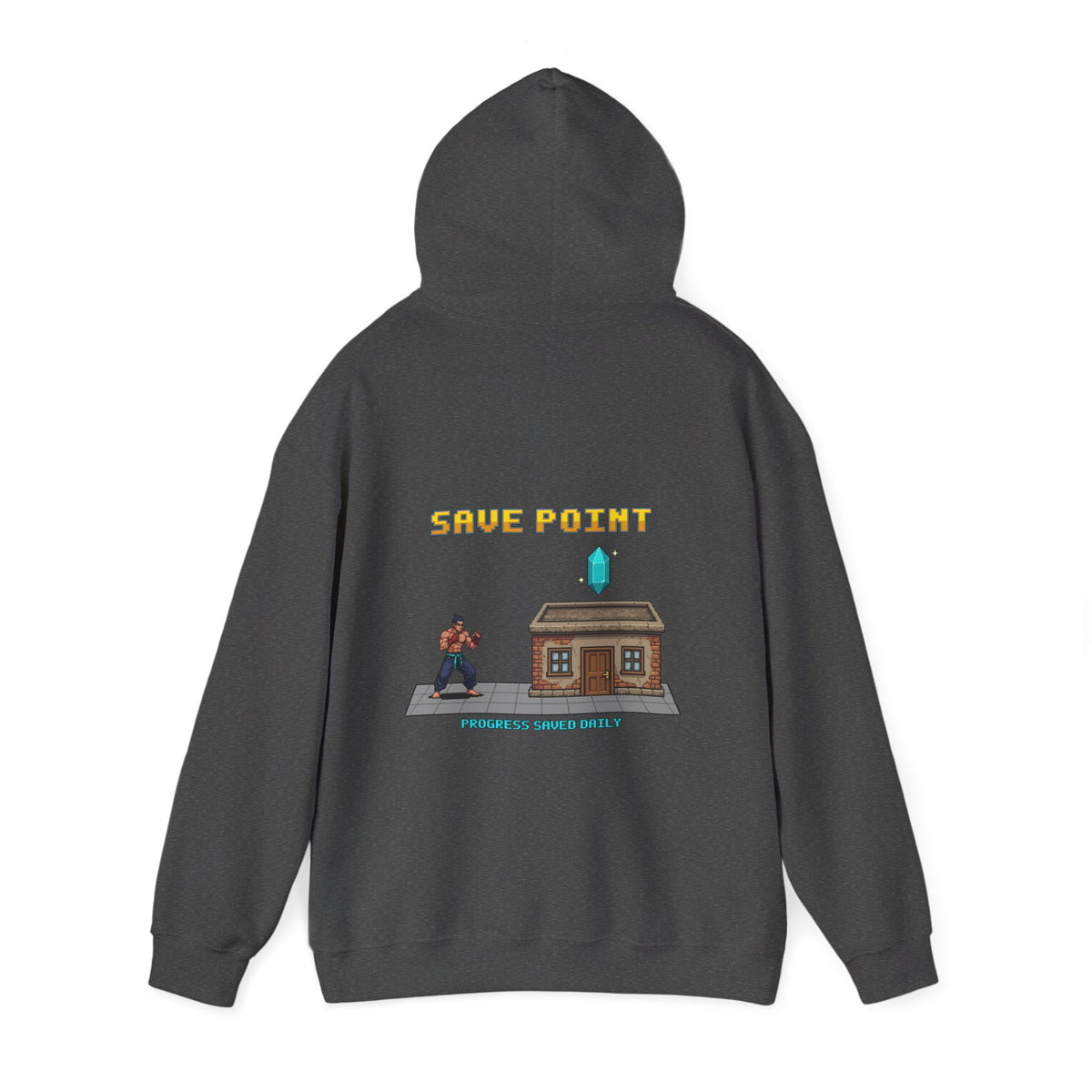 Gym Hoodie - Save Point - Retro Pixel Art Hoodie
