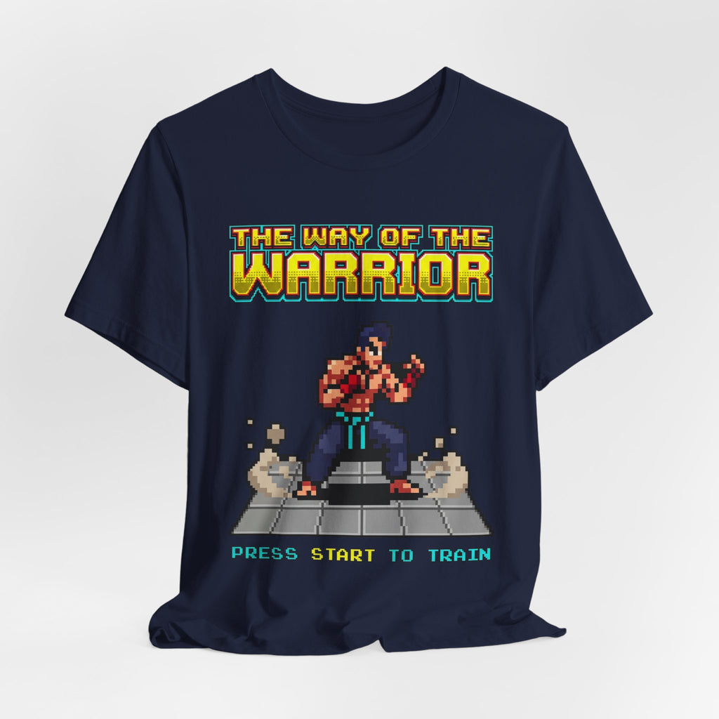 Martial Arts Shirt - Press Start to Train - Retro Pixel Art Tee