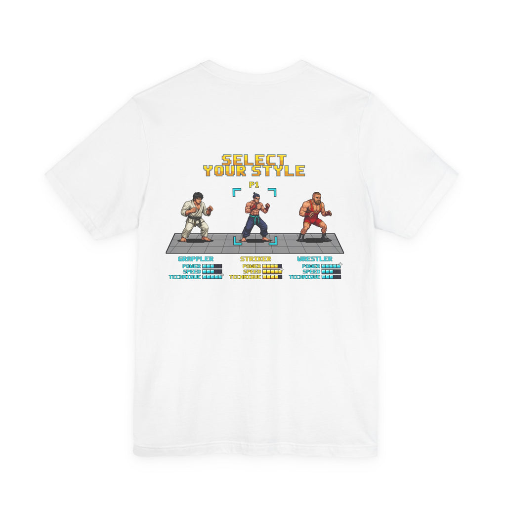 MMA Shirt - Select Your Style: Striker - Retro Pixel Art Tee