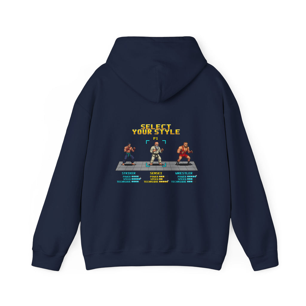Martial Arts Hoodie - Select Your Style: Sensei - Retro Pixel Art Hoodie