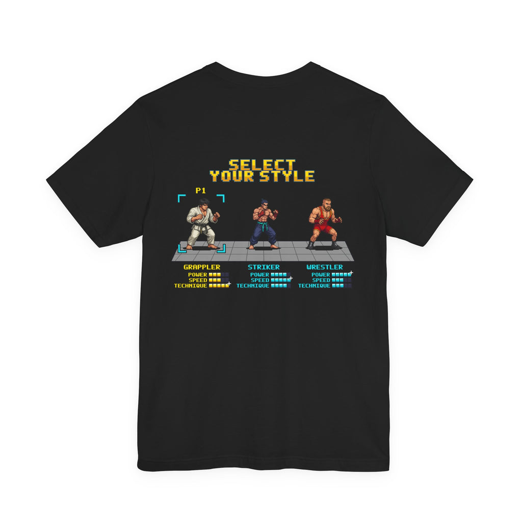 BJJ Shirt - Select Your Style: Grappler - Retro Pixel Art Tee