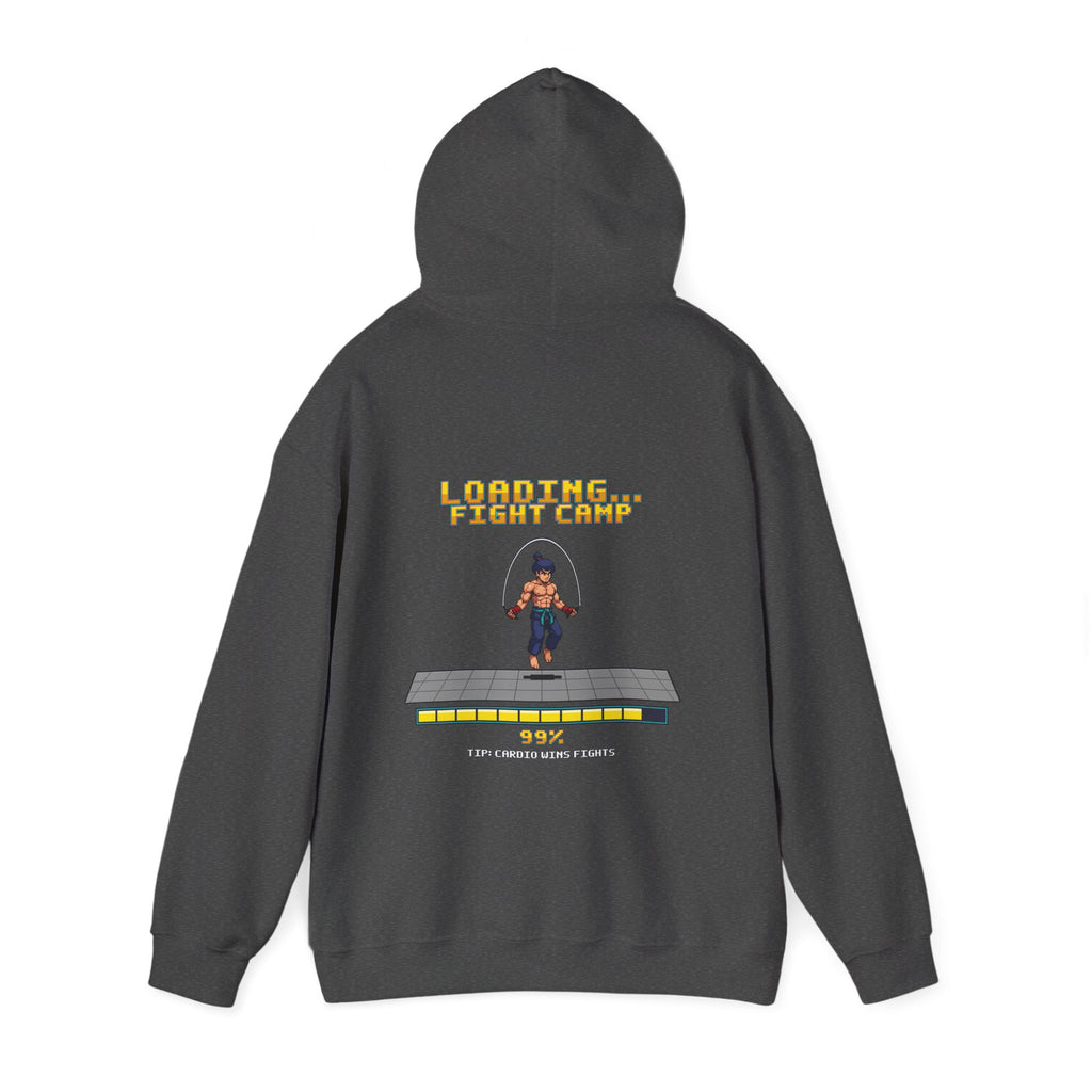 Boxing Hoodie - Loading Fight Camp - Retro Pixel Art Hoodie