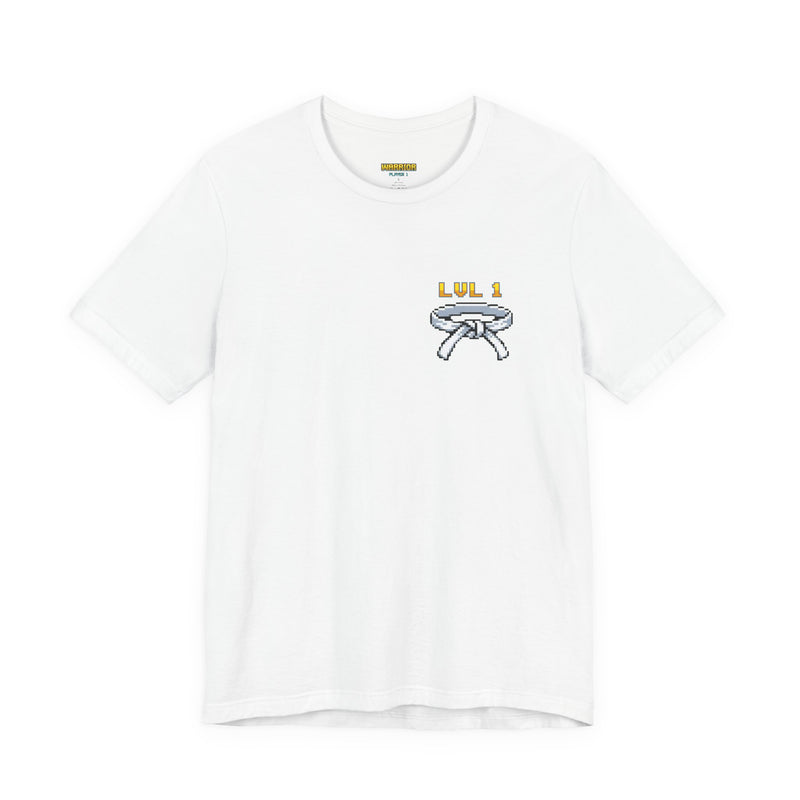 BJJ Shirt - Level Up Belt Ranks - Retro Pixel Art Tee