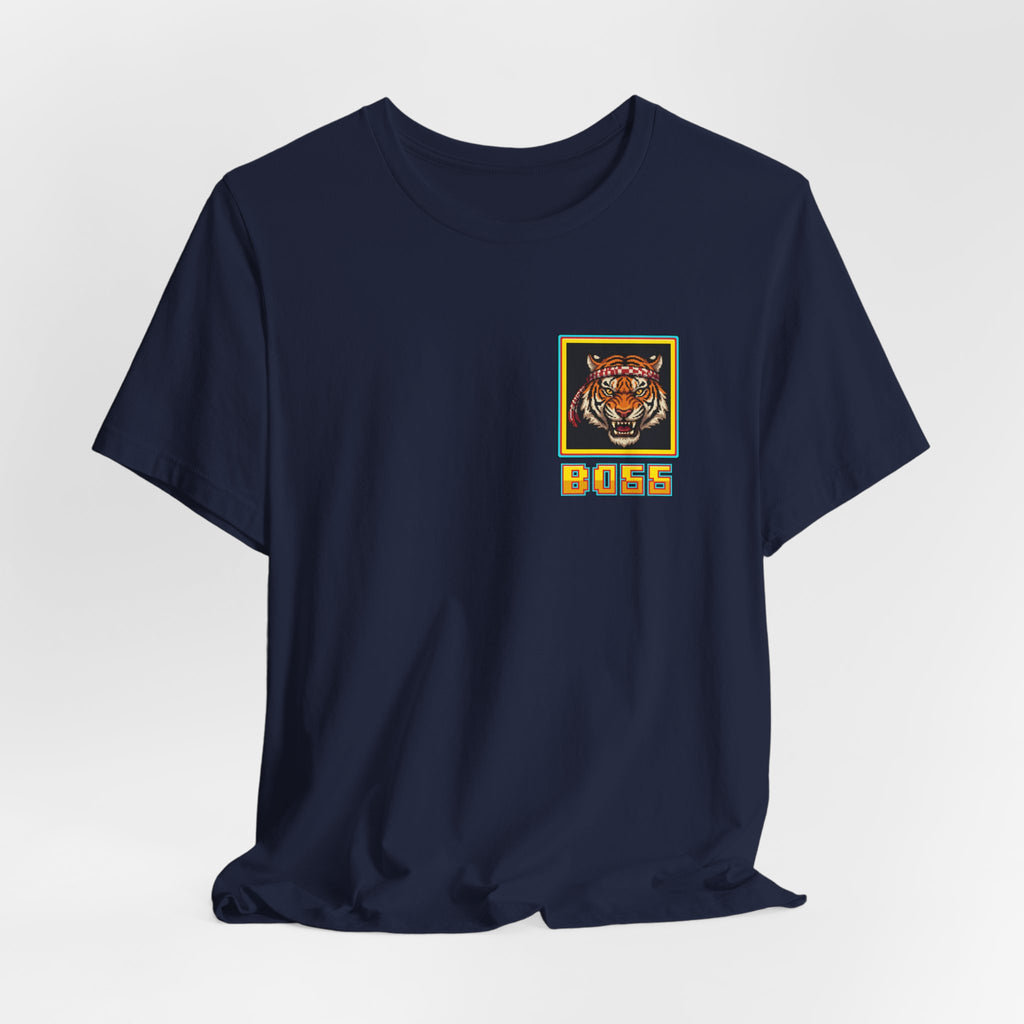 Muay Thai Shirt - Final Boss Tiger - Retro Pixel Art Tee