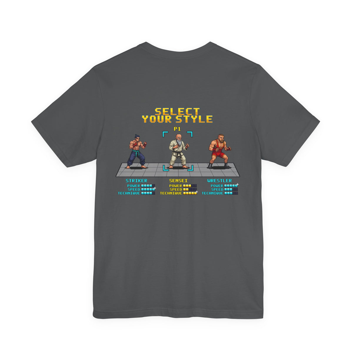 Martial Arts Shirt - Select Your Style: Sensei - Retro Pixel Art Tee