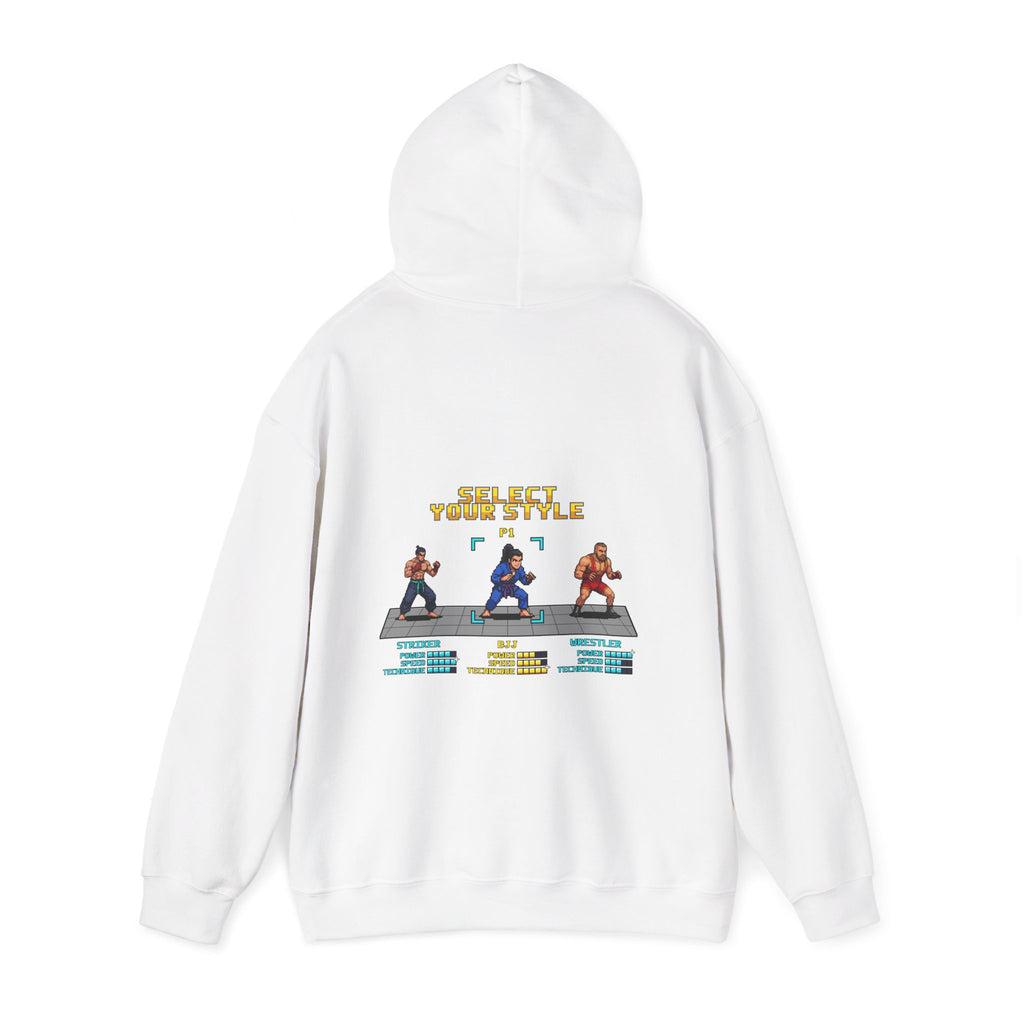 Womens BJJ Hoodie - Select Your Style - Retro Pixel Art Hoodie