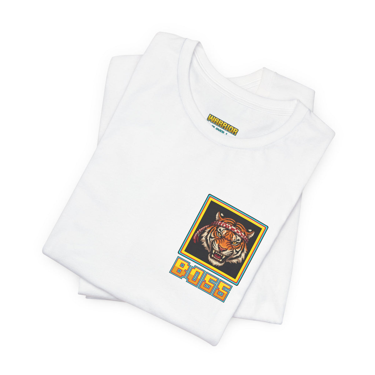 Muay Thai Shirt - Final Boss Tiger - Retro Pixel Art Tee