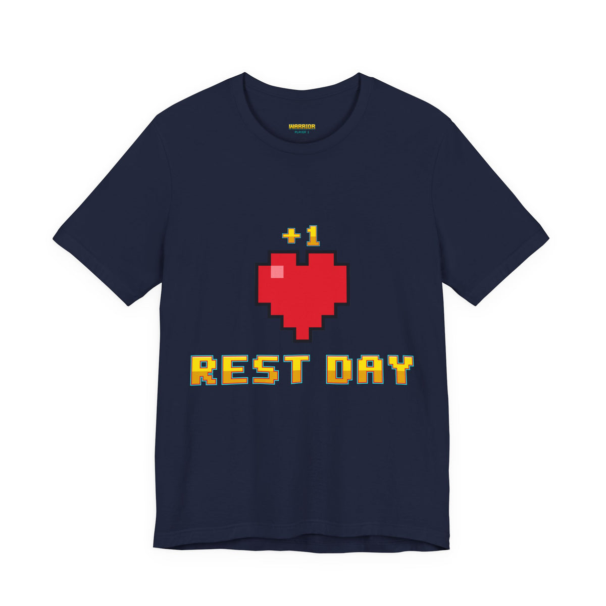 Gym Shirt - Rest Day +1 Life - Retro Pixel Art Tee