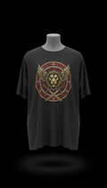 Temple brass fighter’s badge graphic tee