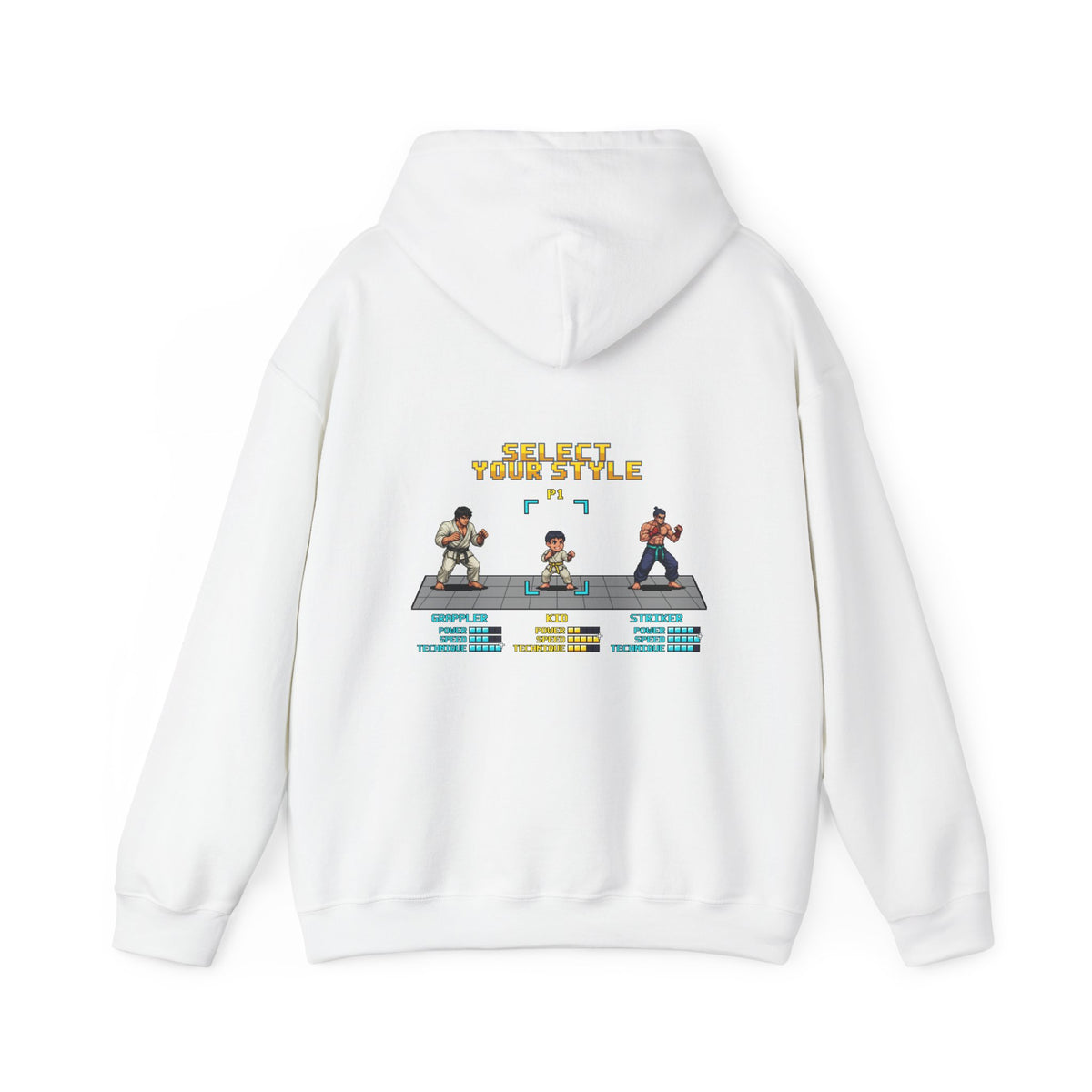 Kids Martial Arts Hoodie - Select Your Style - Retro Pixel Art Hoodie