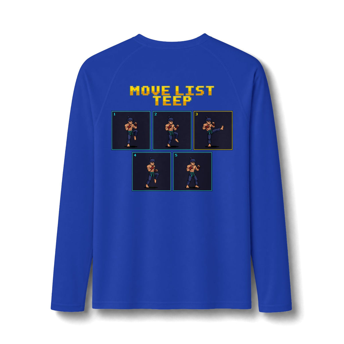 Muay Thai Rash Guard - Move List: Teep - Pixel Art Rashguard