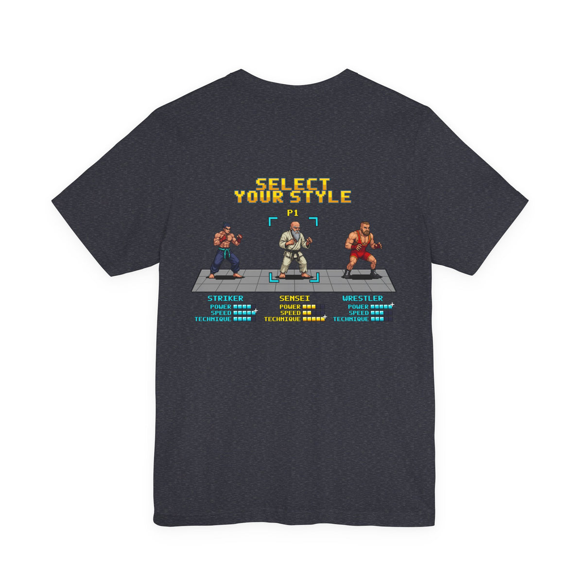 Martial Arts Shirt - Select Your Style: Sensei - Retro Pixel Art Tee