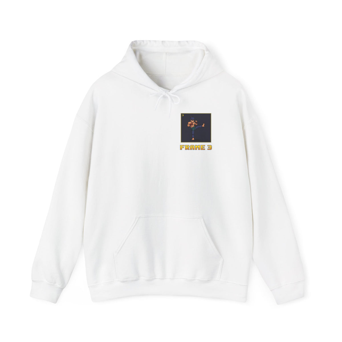 Muay Thai Hoodie - Move List: Teep - Retro Pixel Art Hoodie