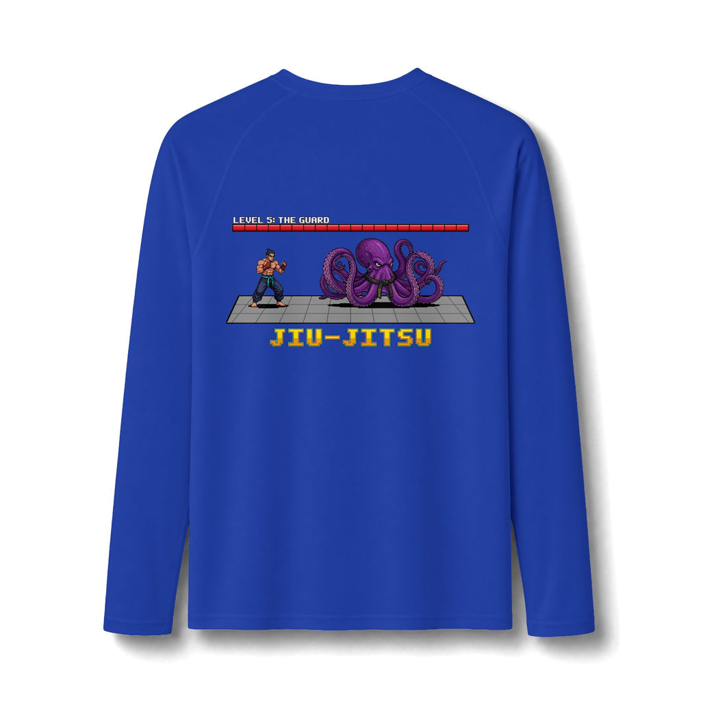 BJJ Rash Guard - Octopus Guard Final Boss - Pixel Art Rashguard