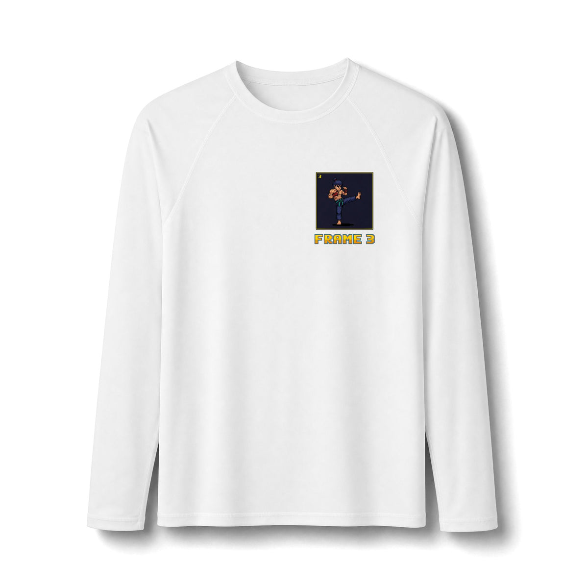 Muay Thai Rash Guard - Move List: Teep - Pixel Art Rashguard