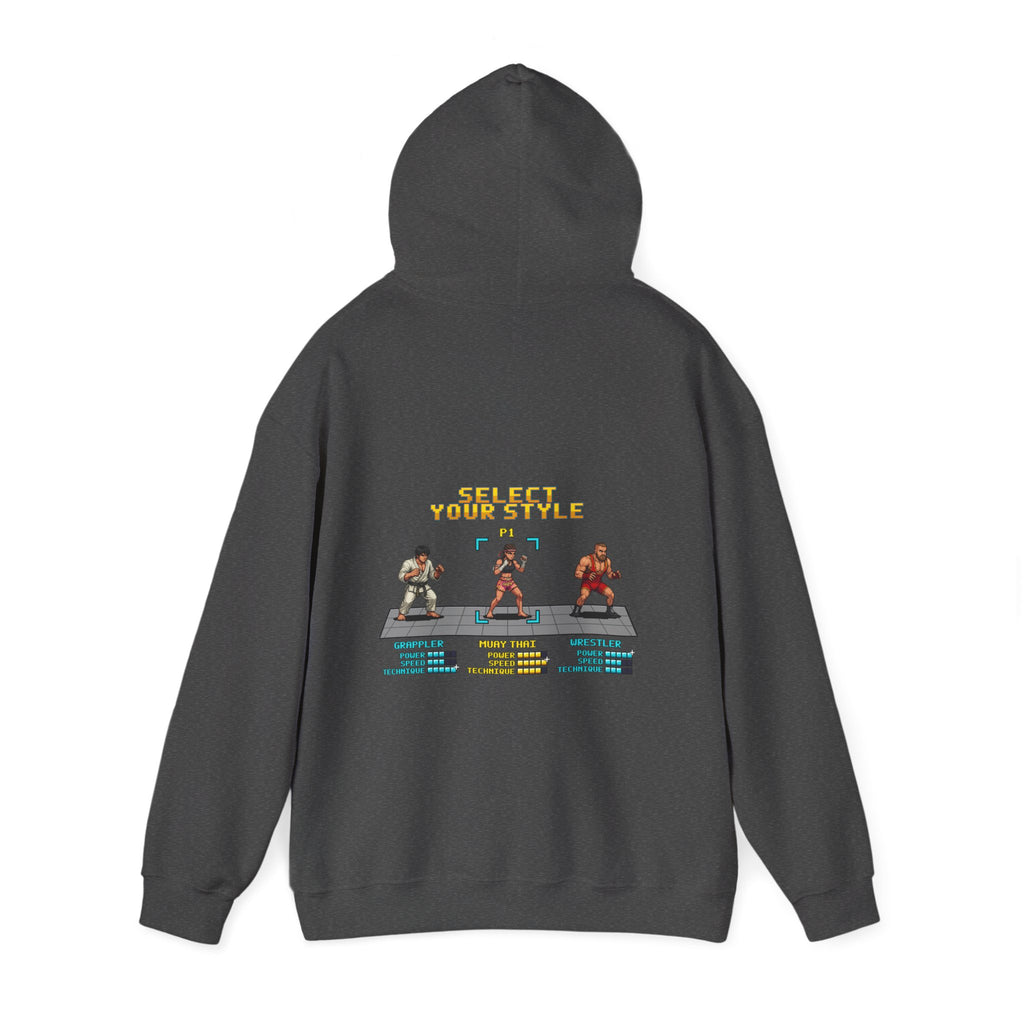 Womens Muay Thai Hoodie - Select Your Style - Retro Pixel Art Hoodie
