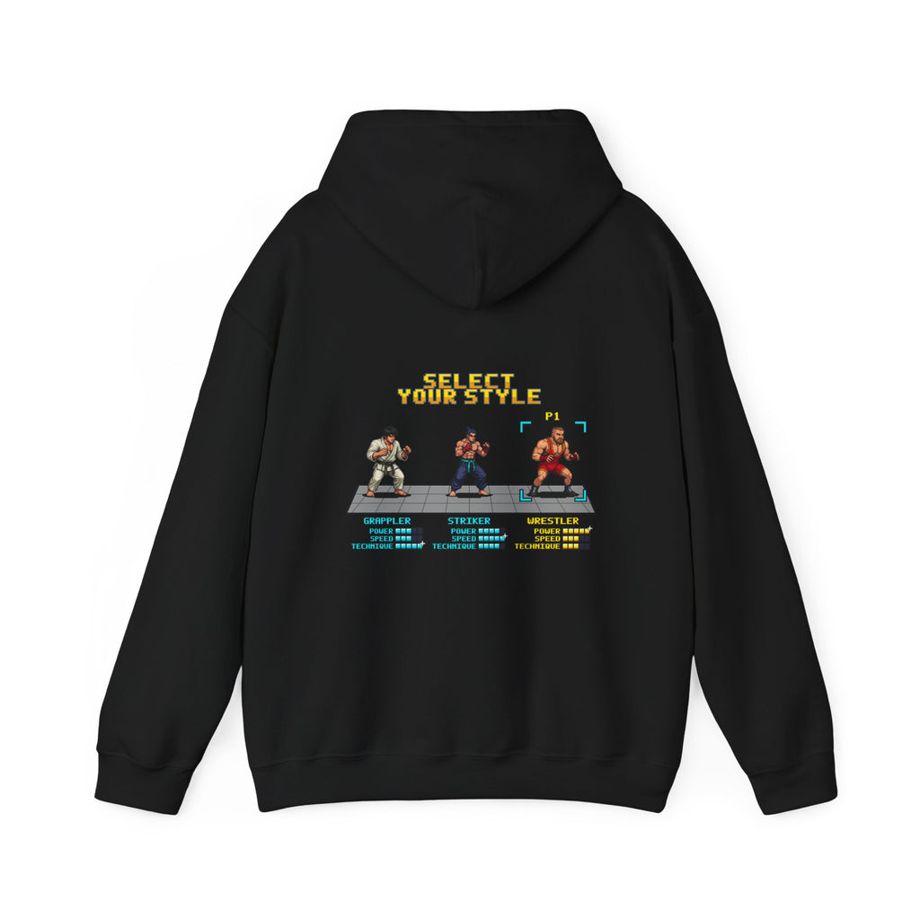 Wrestling Hoodie - Select Your Style: Wrestler - Retro Pixel Art Hoodie
