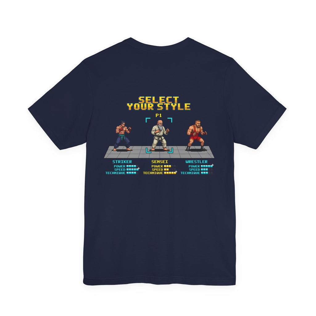 Martial Arts Shirt - Select Your Style: Sensei - Retro Pixel Art Tee