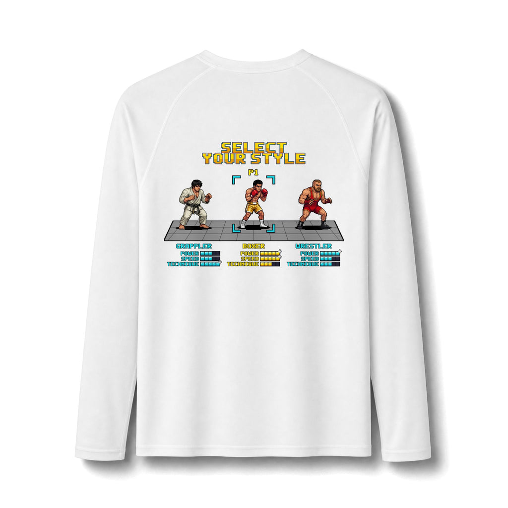 Boxing Rash Guard - Select Your Style: Boxer - Pixel Art Rashguard