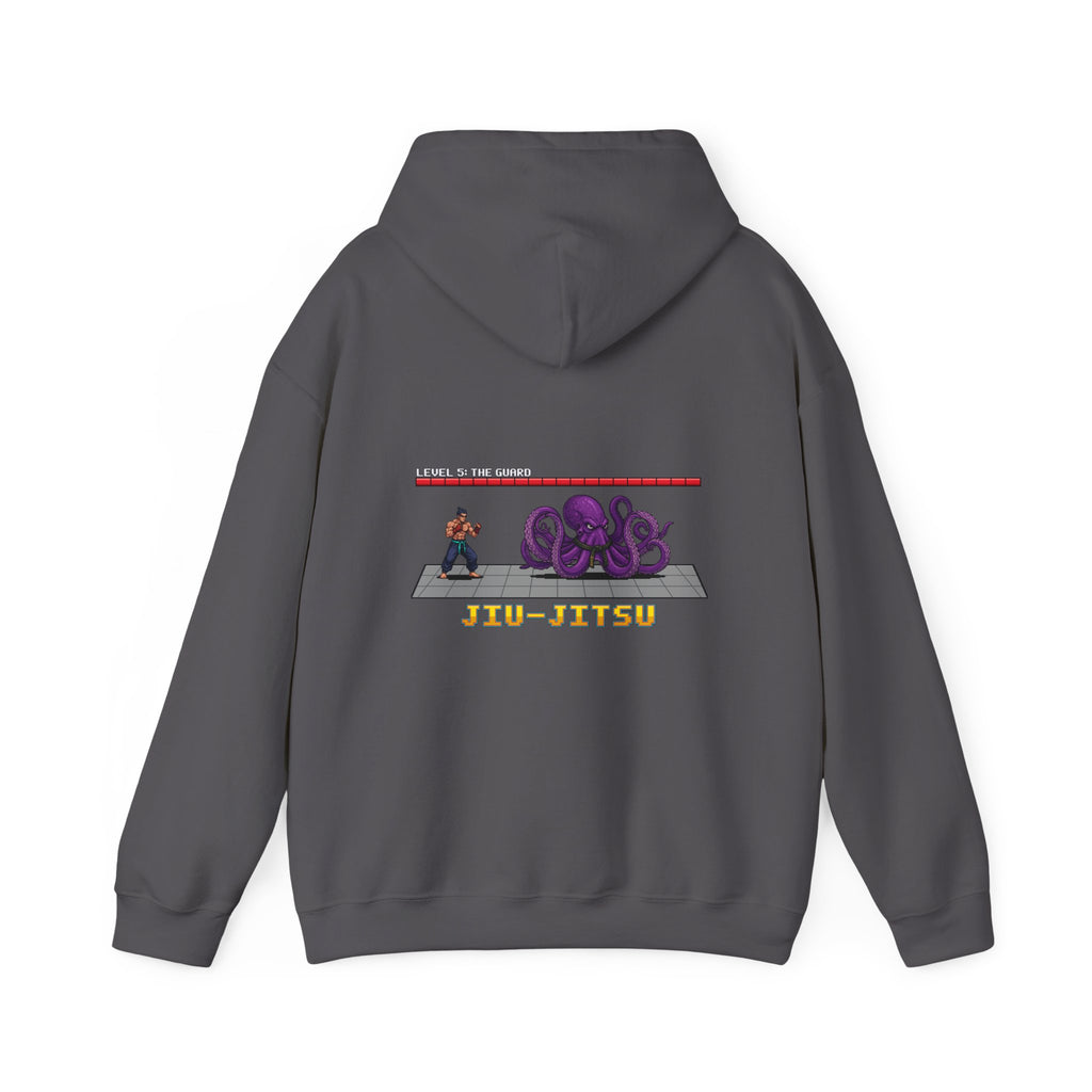 BJJ Hoodie - Octopus Guard Final Boss - Retro Pixel Art Hoodie
