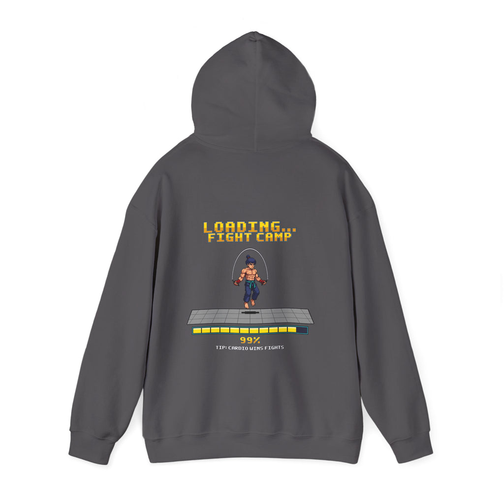Boxing Hoodie - Loading Fight Camp - Retro Pixel Art Hoodie