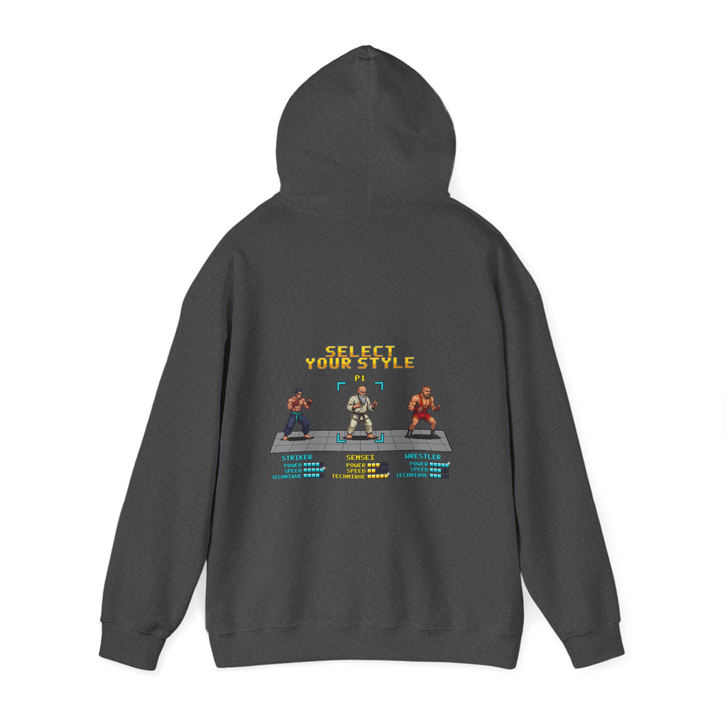 Martial Arts Hoodie - Select Your Style: Sensei - Retro Pixel Art Hoodie