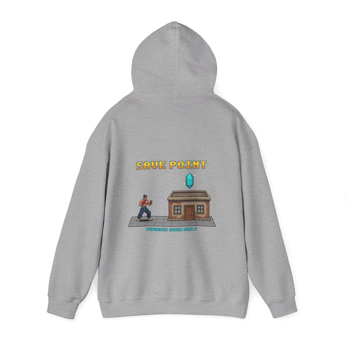 Gym Hoodie - Save Point - Retro Pixel Art Hoodie