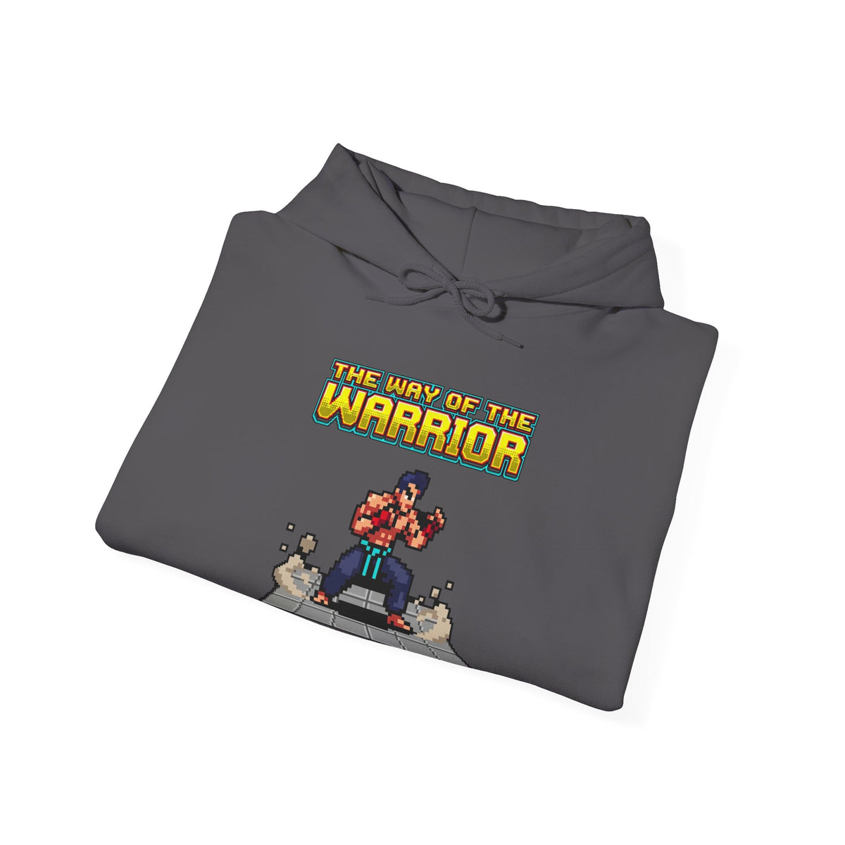 Martial Arts Hoodie - Press Start to Train - Retro Pixel Art Hoodie