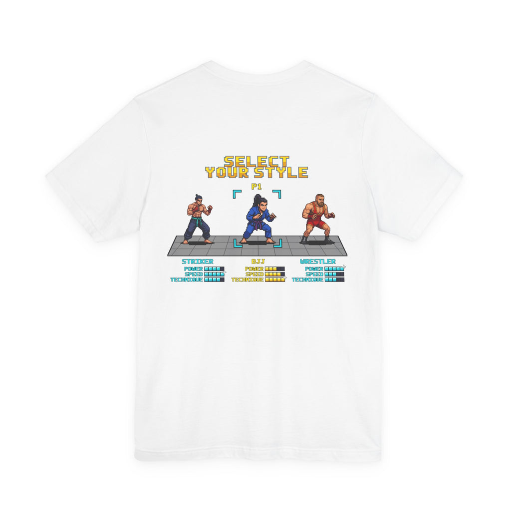 Womens BJJ Shirt - Select Your Style - Retro Pixel Art Tee