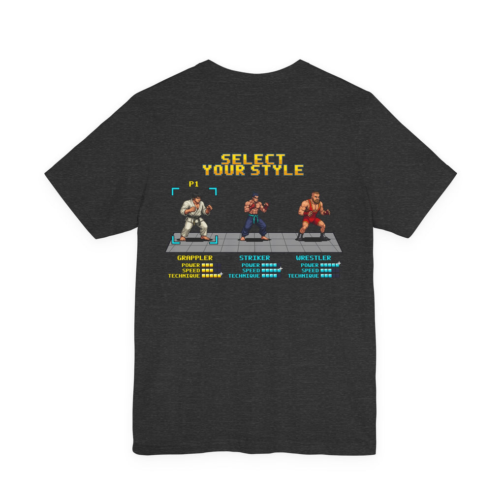 BJJ Shirt - Select Your Style: Grappler - Retro Pixel Art Tee