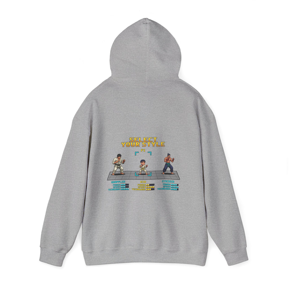 Kids Martial Arts Hoodie - Select Your Style - Retro Pixel Art Hoodie