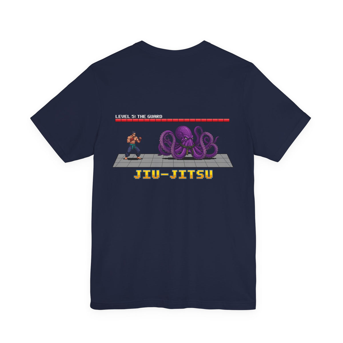 BJJ Shirt - Octopus Guard Final Boss - Retro Pixel Art Tee