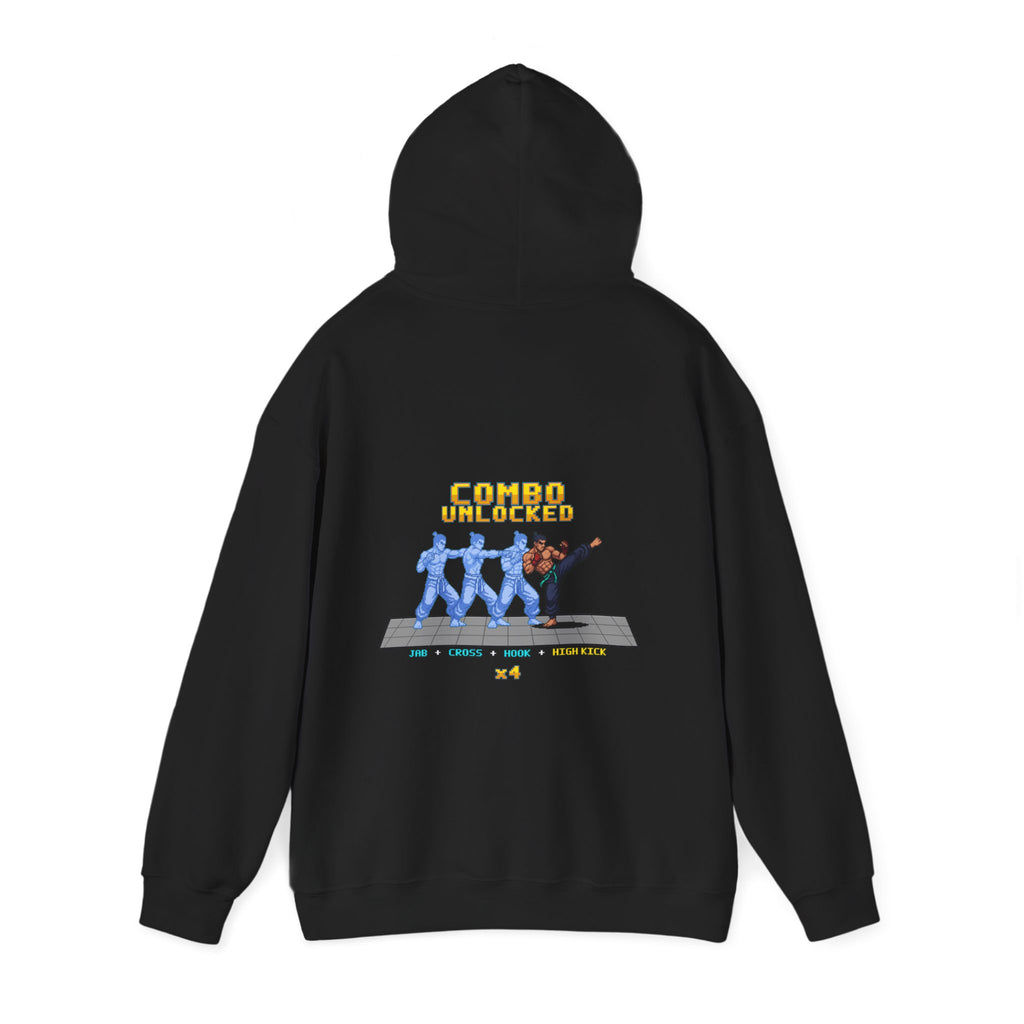 Kickboxing Hoodie - Combo Unlocked - Retro Pixel Art Hoodie