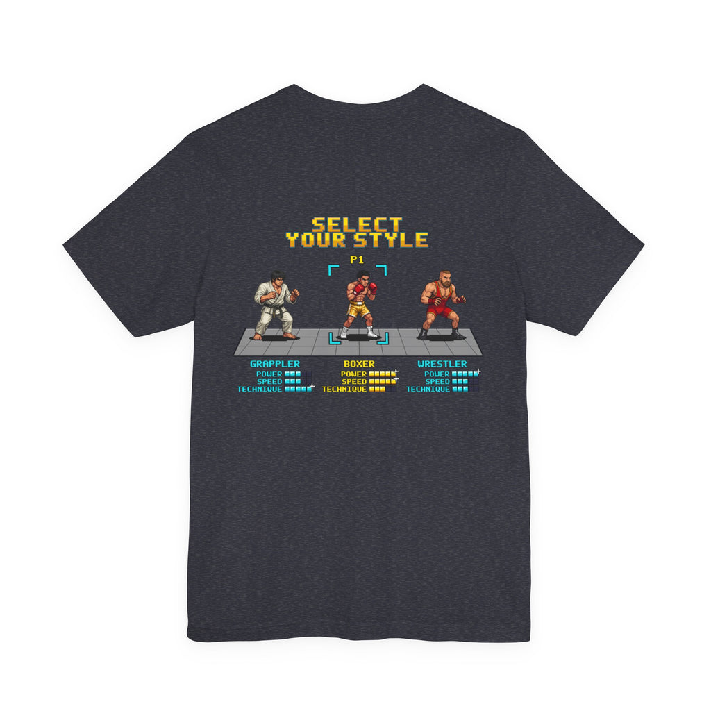 Boxing Shirt - Select Your Style: Boxer - Retro Pixel Art Tee