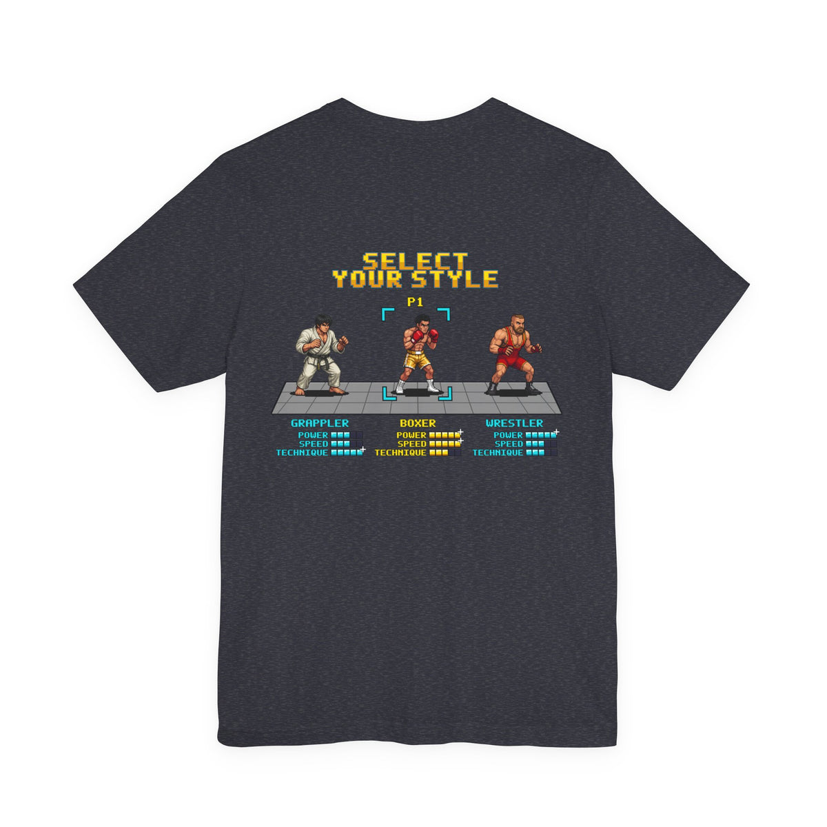Boxing Shirt - Select Your Style: Boxer - Retro Pixel Art Tee