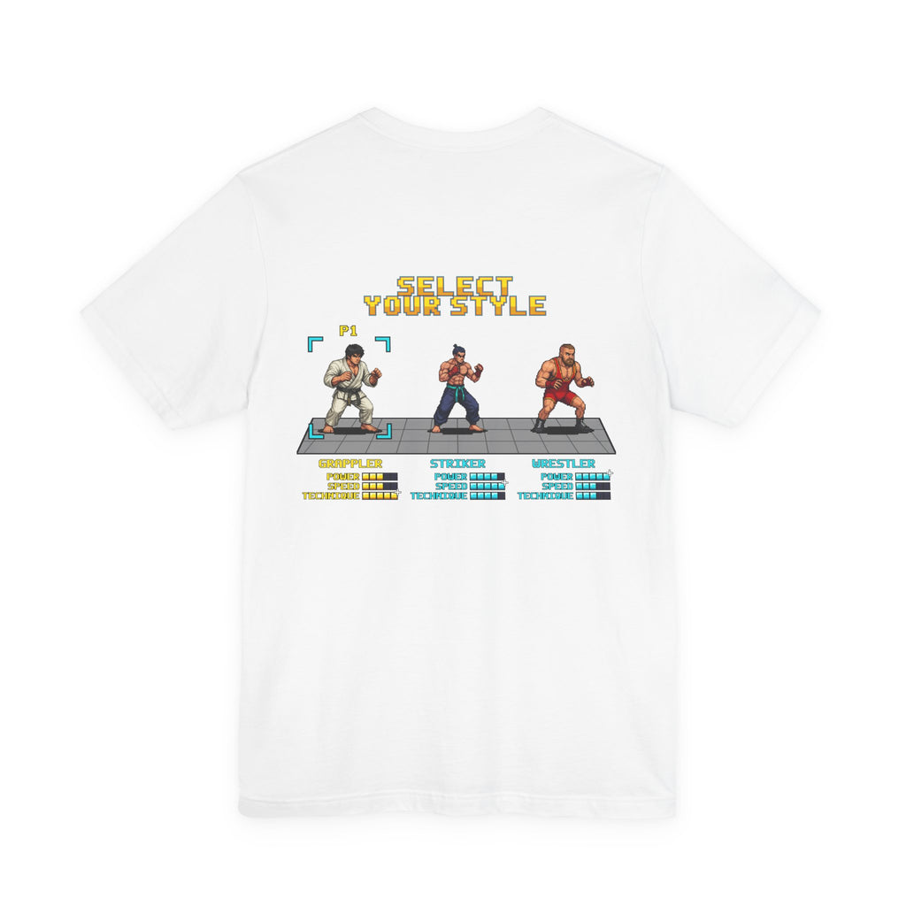 BJJ Shirt - Select Your Style: Grappler - Retro Pixel Art Tee