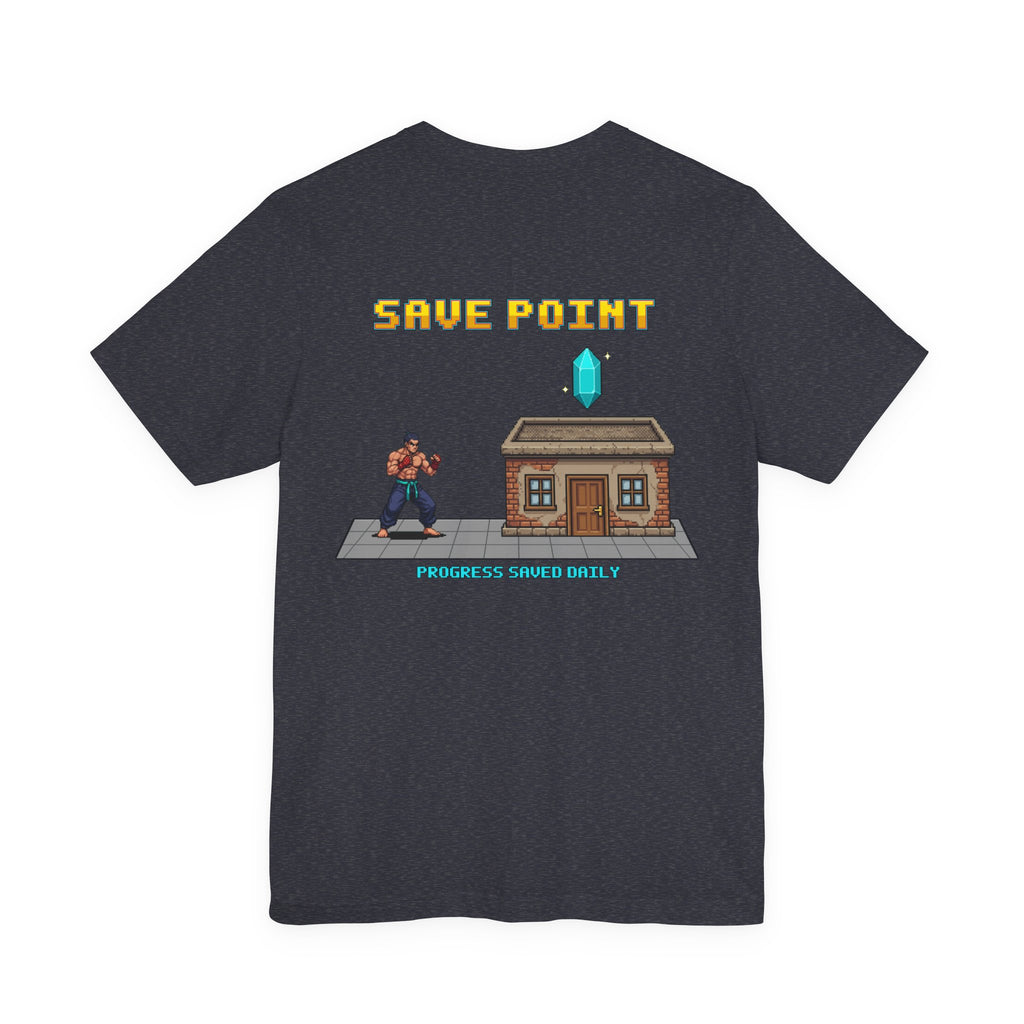 Gym Shirt - Save Point - Retro Pixel Art Tee